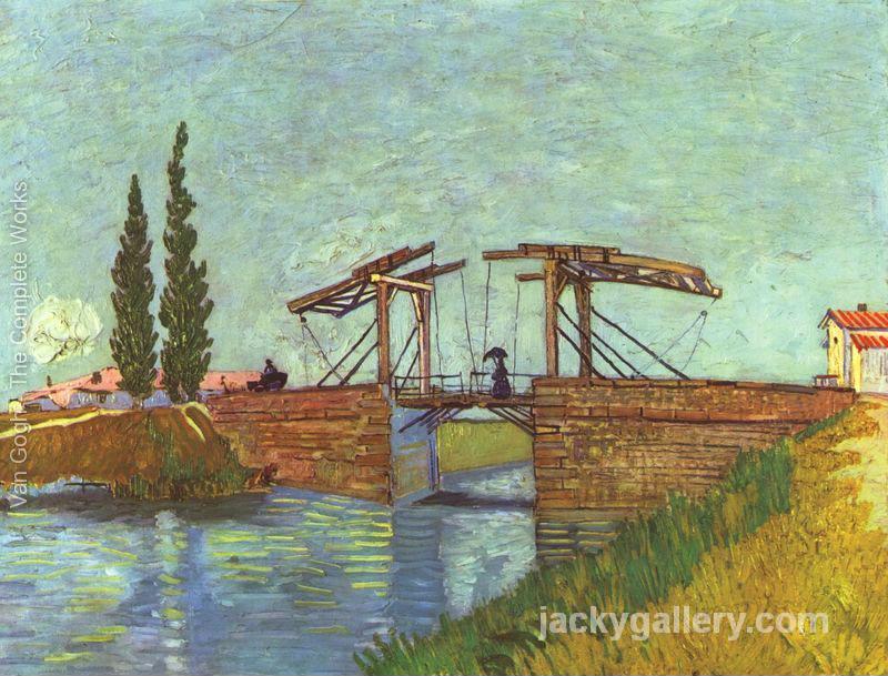 The angloise Bridge at Arles (The Drawbridge), Van Gogh painting